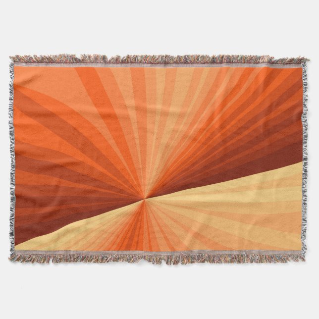 Modernes Abstraktes Orange Red Vanilla Graphic Fra Decke (Vorderseite)
