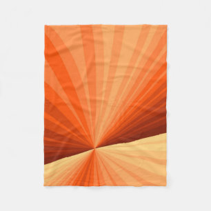 Modernes Abstraktes Orange Red Vanilla Graphic Fra Fleecedecke