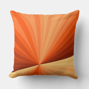 Modernes Abstraktes Orange Red Vanilla Graphic Fra Kissen