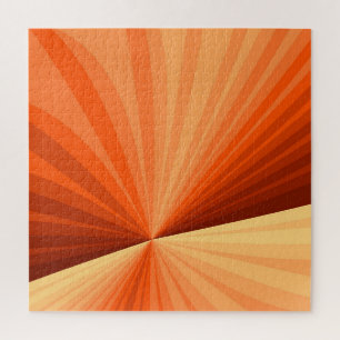 Modernes Abstraktes Orange Red Vanilla Graphic Fra Puzzle
