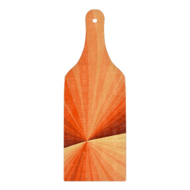 Modernes Abstraktes Orange Red Vanilla Graphic Fra Schneidebrett (Vorderseite)