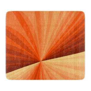 Modernes Abstraktes Orange Red Vanilla Graphic Fra Schneidebrett