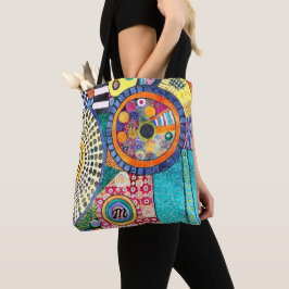 Modernes Abstraktes Patchwork-Muster Monogramm