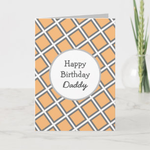 Modernes Abstraktes Personalisiert Happy Birthday Karte