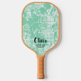 Modernes Abstraktes Personalisiertes Namenspattel Pickleball Schläger