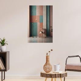Modernes Abstraktes Poster | Geometric Pastel Mini