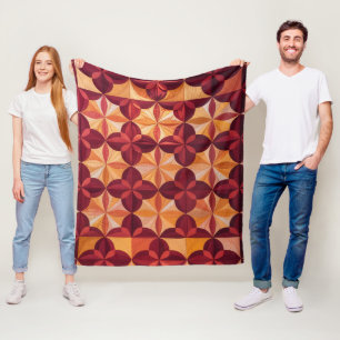 Modernes Abstraktes Quilt, Fleece Blanket-Verriege
