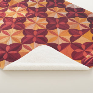 Modernes Abstraktes Quilt, Fleece Blanket-Verriege Sherpadecke