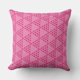 modernes abstraktes Retro-geometrisches Rosa Kissen