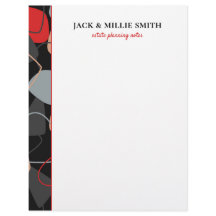 Modernes Abstraktes Rot, Grau und Schwarz