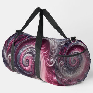 Modernes, Abstraktes, schlichtes Rosa und Lila Duffle Bag