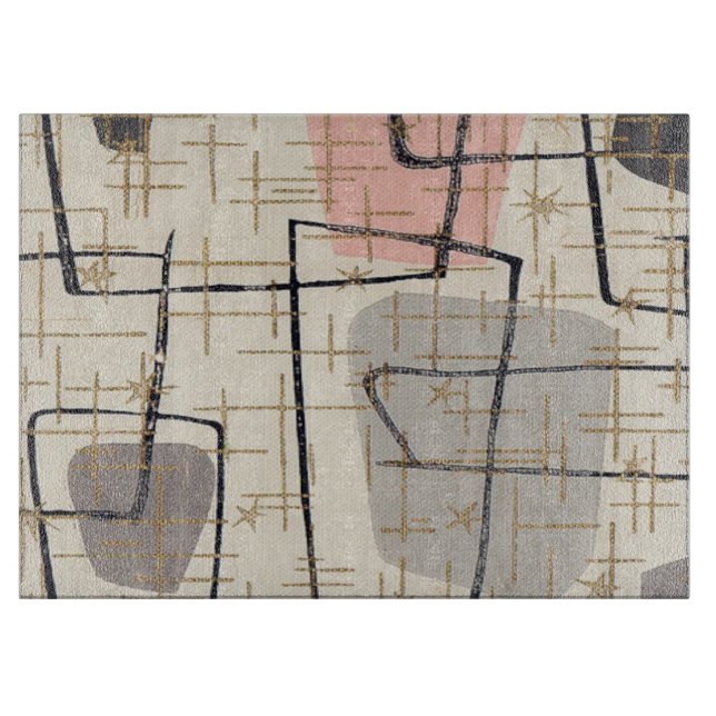 Modernes Abstraktes Schneidebrett aus dem Mittelal (Vorderseite)