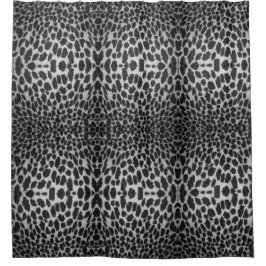 Modernes Abstraktes Schwarz-weiß Duschvorhang