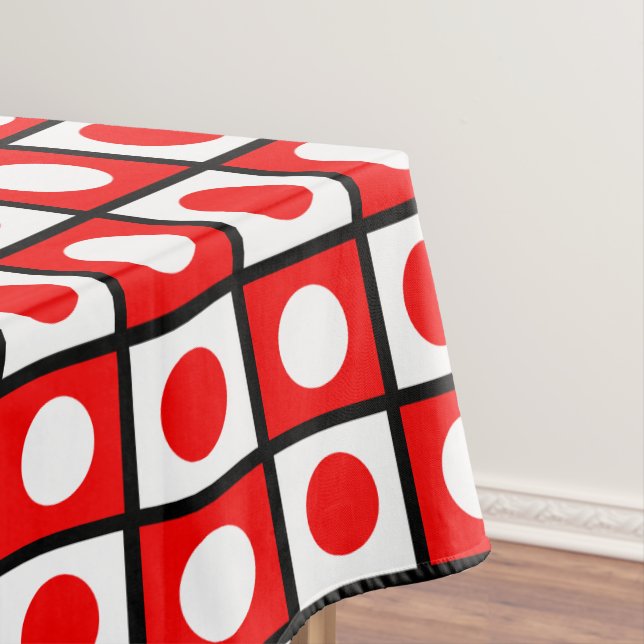 Modernes Abstraktes Schwarz-Weiß-Tablett Tischdecke (Beispiel)