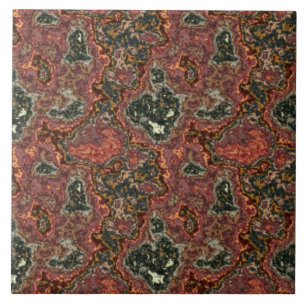 Modernes Abstraktes Smaragdrosa Maroon-Marmormuste Fliese