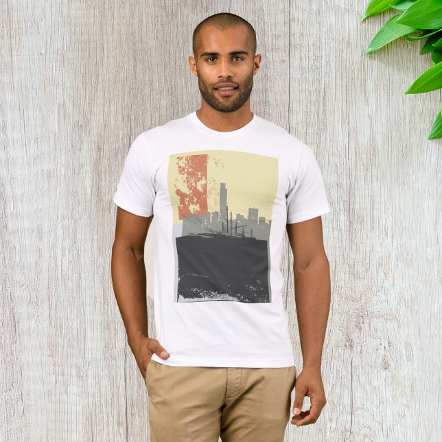 Modernes Abstraktes Stadtbild T-Shirt (Von Creator hochgeladen)