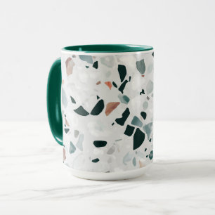 Modernes Abstraktes Terrazzo-Muster Tasse