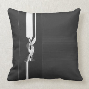 Modernes abstraktes Throw-Schwarzweiss-Kissen Kissen