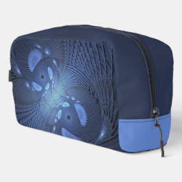 Modernes Abstraktes Trendy Dusk Blue Fraktal Art C Waschbeutel