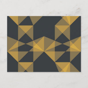 Modernes, abstraktes, urbanes geometrisches Dreiec Postkarte