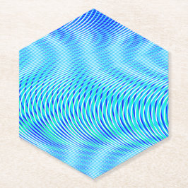 Modernes Abstraktes Wasser Sommer Psychedelic Trip Untersetzer