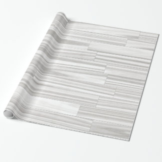 Modernes abstraktes weißes graues hölzernes geschenkpapier