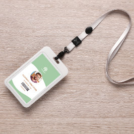 Modernes Abzeichen Minimalistischer Mitarbeiter Ausweis