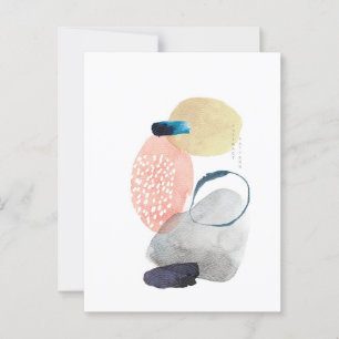 Modernes Acryldesign Postkarte