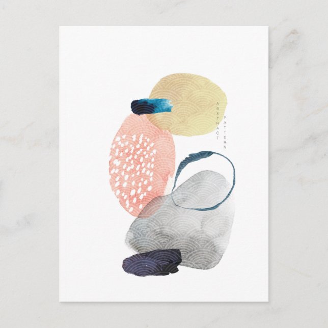 Modernes Acryldesign Postkarte (Vorderseite)