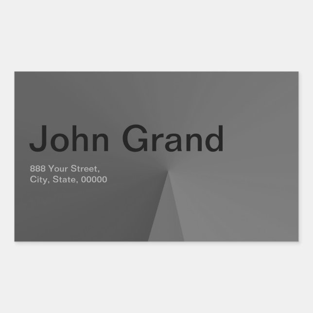 Modernes Adressenaufkleber Rechteckiger Aufkleber (Vorderseite)