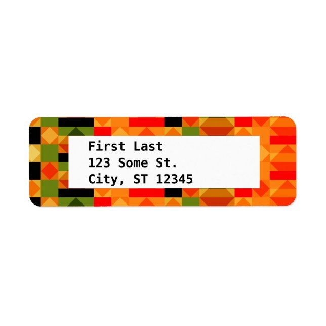 Modernes afrikanisches Kente-Stoffmuster (Vorne)