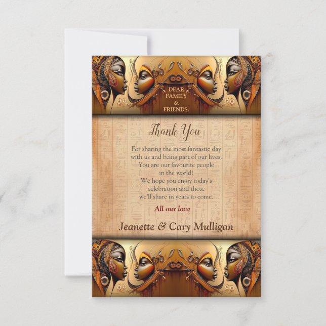 Modernes ägyptisches, islamisches, arabisches und  dankeskarte (Vorderseite)