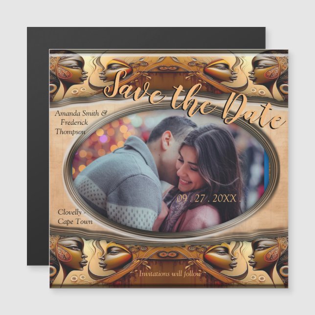 Modernes ägyptisches, islamisches, arabisches und  magneteinladung (Vorne/Hinten)