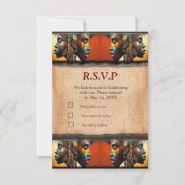 Modernes ägyptisches, islamisches, arabisches und RSVP karte