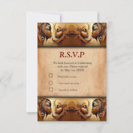 Modernes ägyptisches, islamisches, arabisches und RSVP karte