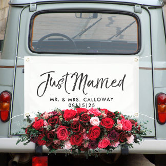 Modernes Alleinverheiratetes Auto Banner