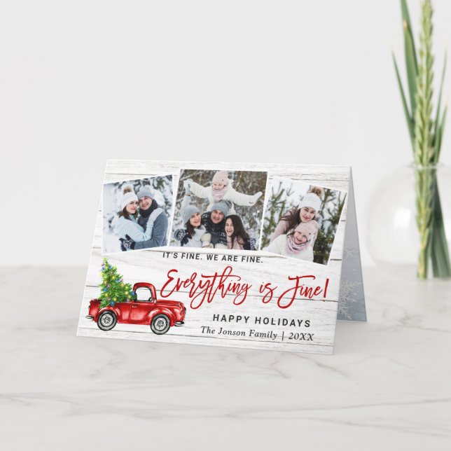 Modernes Alles ist fein Weihnachten 3 Foto (Vorderseite)