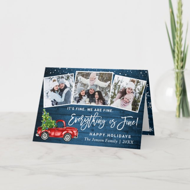 Modernes Alles ist fein Weihnachten 3 Foto (Vorderseite)