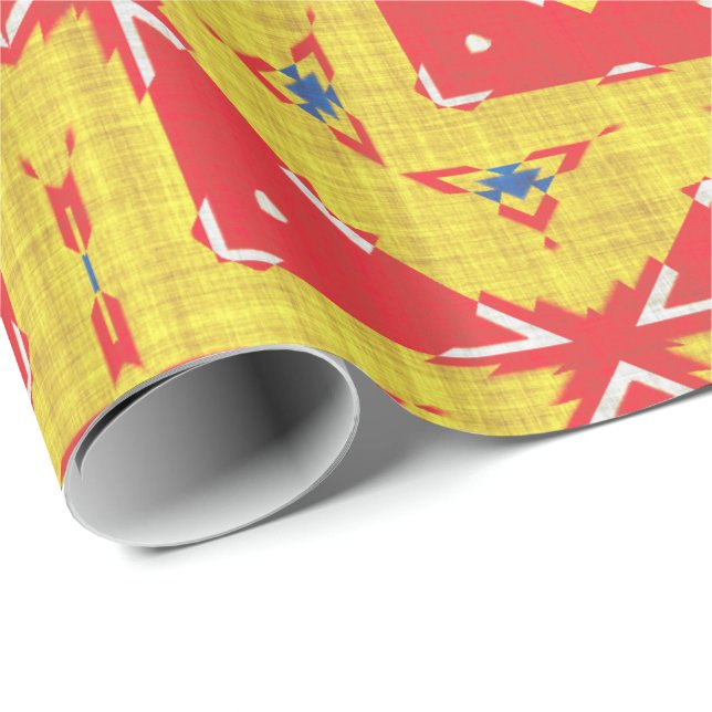 Modernes amerikanisches 8-Wrapping Paper Geschenkpapier (Rolleneckpunkt)