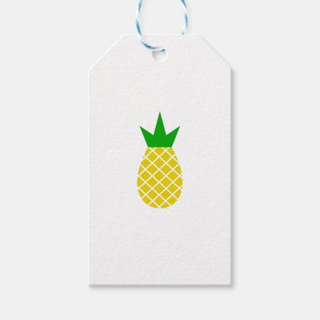 Modernes Ananas-Design Geschenkanhänger (Vorderseite)