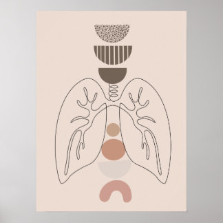 Modernes Anatomie-Mauerart-Poster Poster