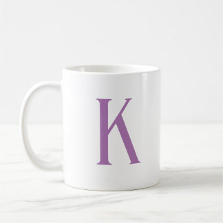 Modernes Anfangsbuchstabenmonogramm Kaffeetasse