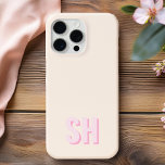 Modernes Anfangsmonogramm Case-Mate iPhone Hülle<br><div class="desc">Modernes Monogram Phone Case. Erstellen Sie Ihren eigenen personalisierten iPhone Case mit individuellem Anfangsnamen.</div>