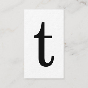 Modernes Anfangsmonogramm mit schwarzen Visitenkarte