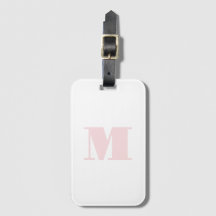 Modernes Anfangsmonogramm Rosa