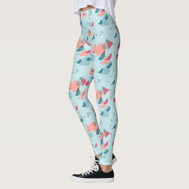 Modernes Angesagtes Abstraktes geometrisches 50er  Leggings (Links)