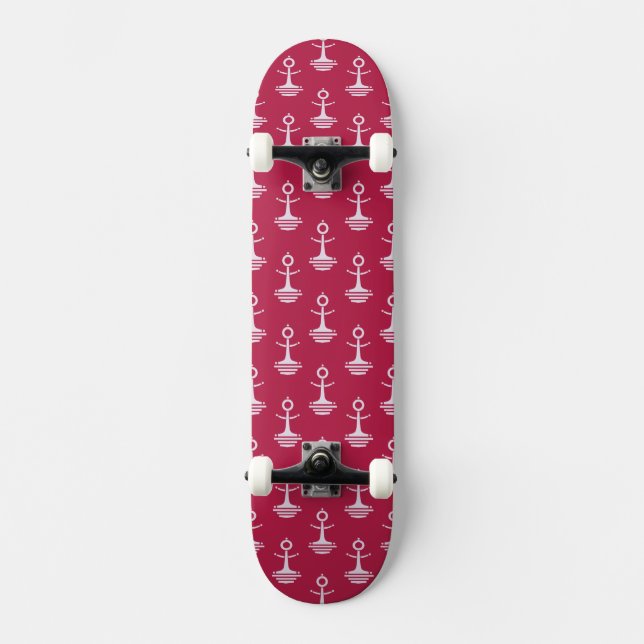 Modernes Anker-Muster Skateboard (Vorderseite)