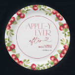 Modernes Appley nach dem Apple-Brautparty Pappteller<br><div class="desc">Feiern Sie stilvoll mit diesen Apple-y Ever After Brautparty Tellern. Diese robusten und stilvollen Teller sind mit üppigen Aquarelle und Grünpflanzen dekoriert und eignen sich hervorragend für Vorspeisen, Vorspeisen oder Desserts. Praktisch und festlich, fügen sie ein harmonisches und unvergessliches Detail in Ihr Brautparty- oder Obstgartendekor ein. Copyright Anastasia Surridge, alle...</div>