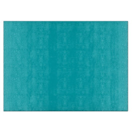 Modernes Aqua Blue Glass Board 15x11 Inch Design Schneidebrett