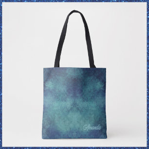 Modernes Aqua und Lila Abstrakt